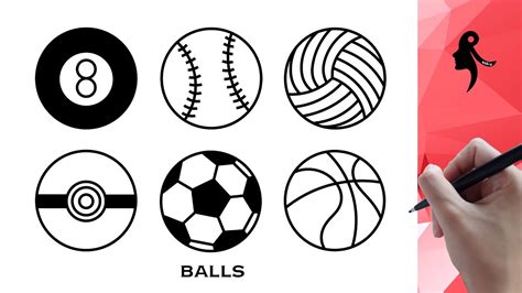 How to Draw Sport Balls .